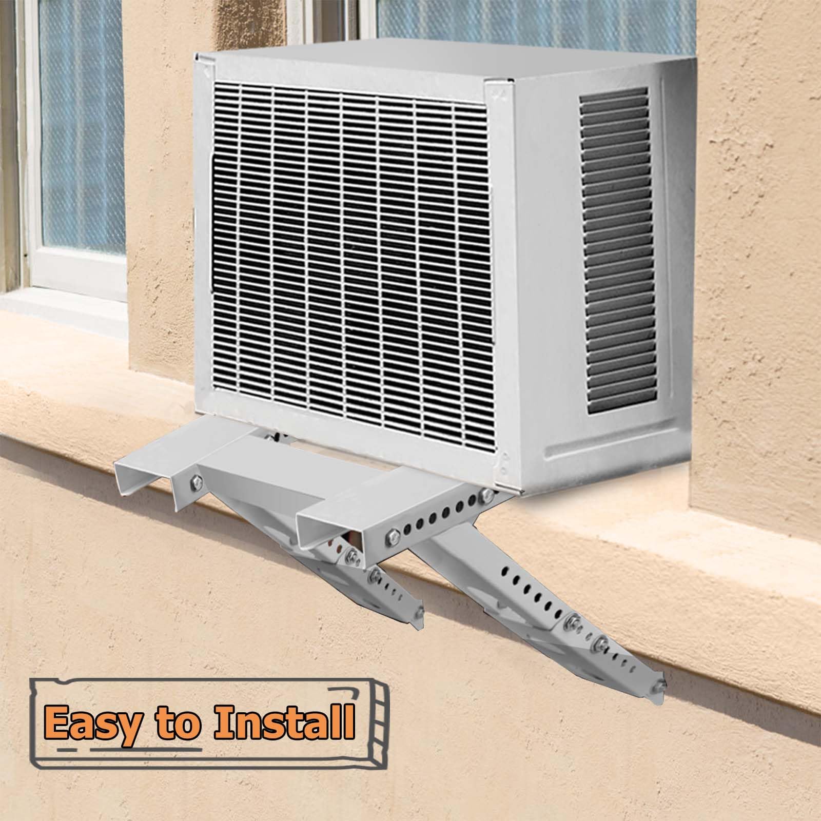 Air Conditioner Support Bracket, AC Brackets for Windows No Drilling, Heavy Duty Window AC Support Bracket for Window 2 Arms Support Up to 220lbs - Image 7