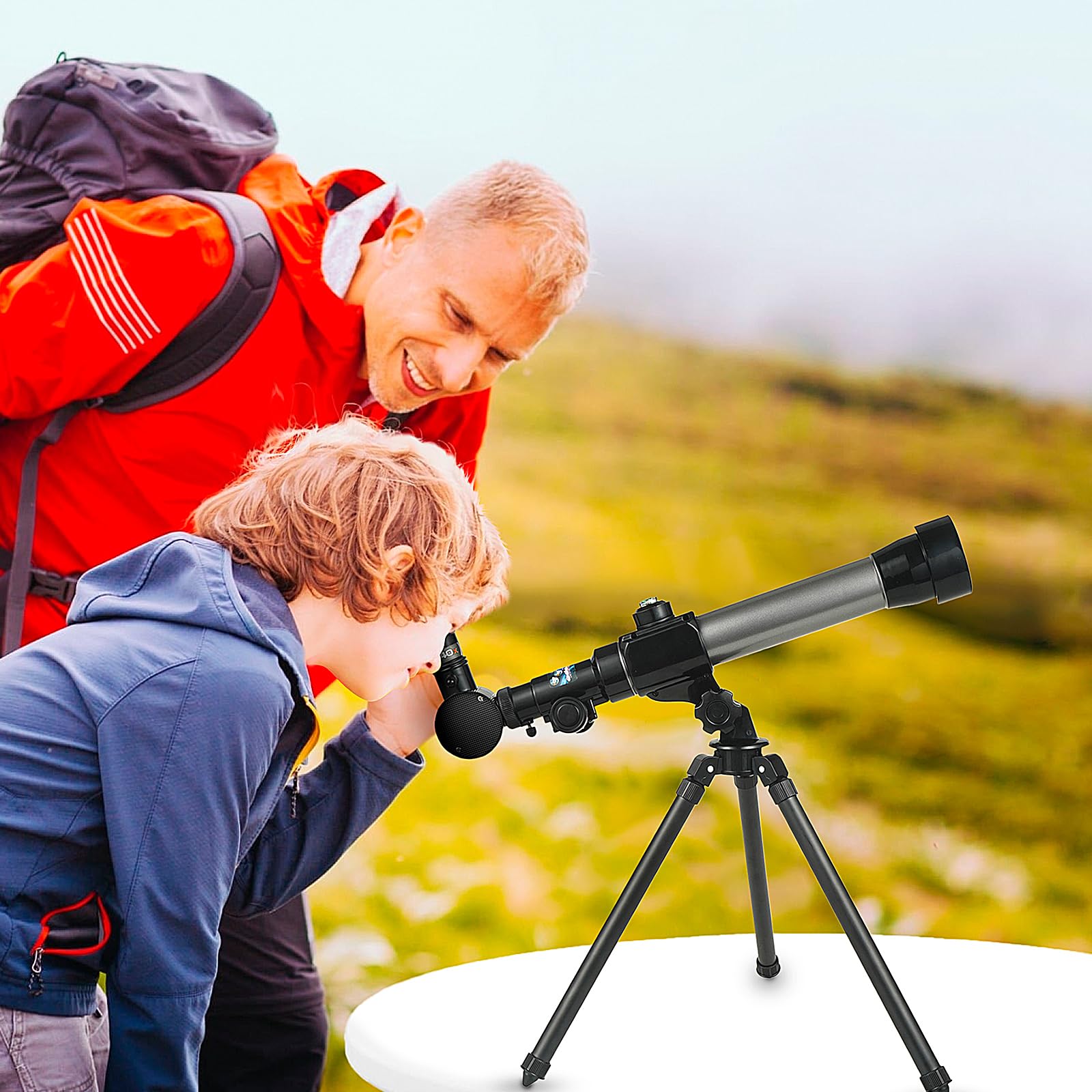 Astronomical Telescope, Professional 20X 30X 40X Astronomical Landscape Telescope with Tripod, Portable for Beginners - Image 4