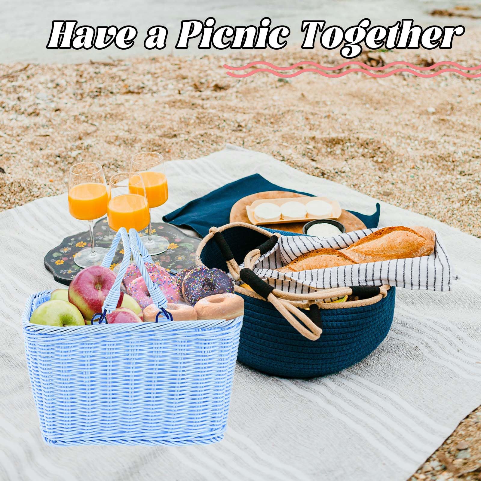 Little World Bike Basket Front Bicycle Bike Baskets for Kids - Handwoven, Detachable Front Handlebar Basket, Ideal for Shopping, Commuting, and Pet Carriers 1 Pack - Image 6