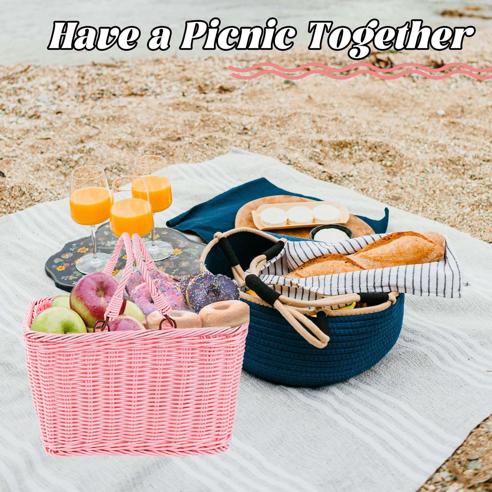 Little World Bike Basket Front Bicycle Bike Baskets for Kids - Handwoven, Detachable Front Handlebar Basket, Ideal for Shopping, Commuting, and Pet Carriers 1 Pack - Image 7