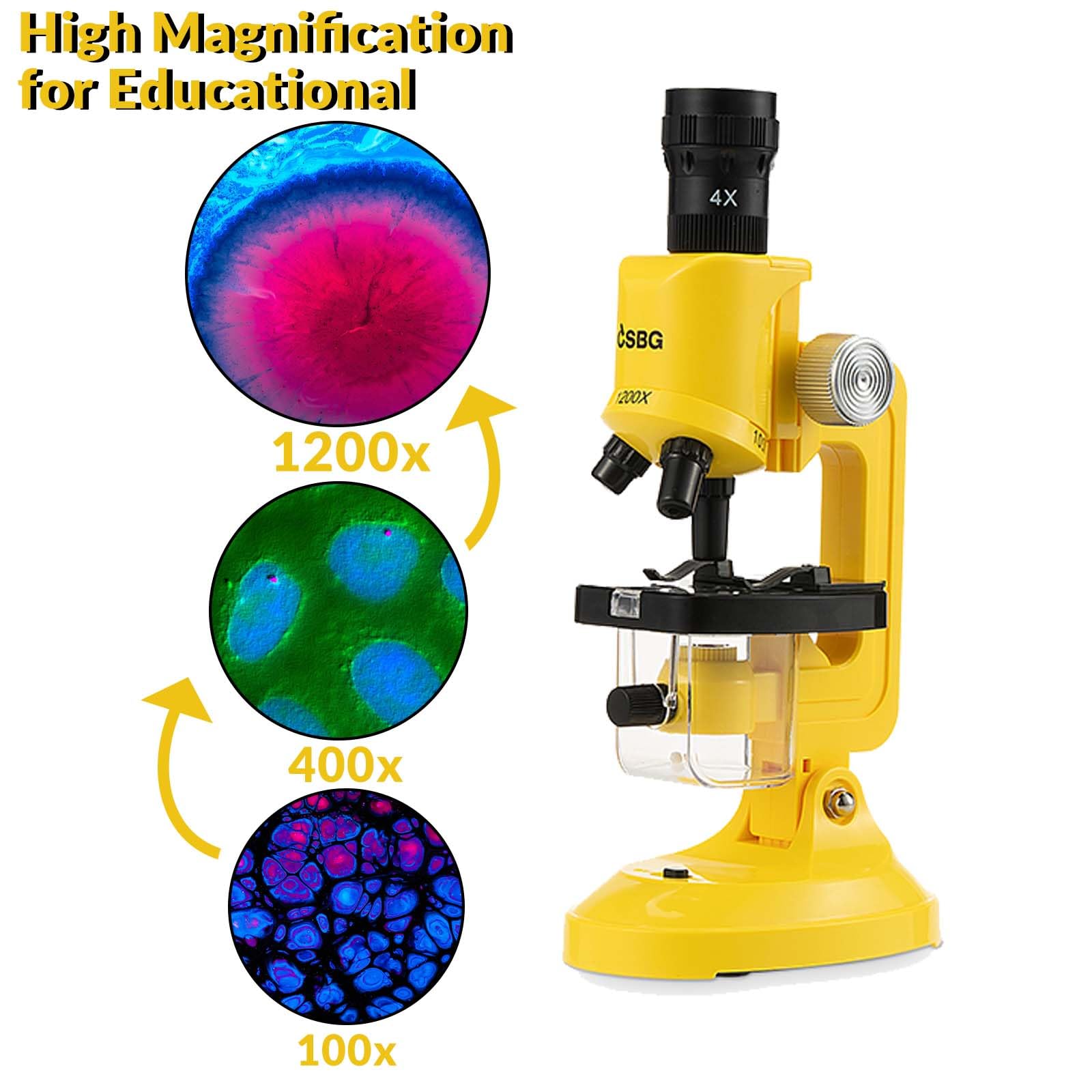 Little World Microscope for Kids, 100x 400x and 1200x Science Kits for Kids Age 5-7 Age 8-12, Microscope Beginner Kit with LED, Learning Resources Toys, Science Experiment STEM Kits for Boys Girls - Image 9