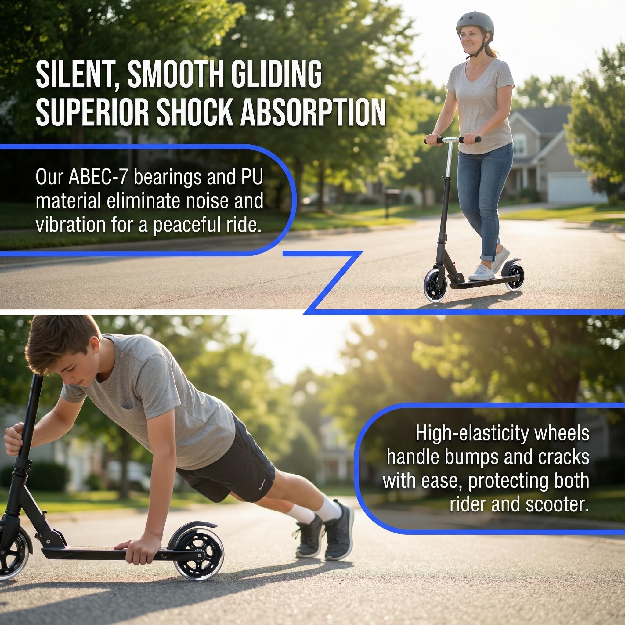 Little World Scooter Wheels - Quality Pair of 2pcs 100mm Stunt Scooter Wheels for Smooth Ride - Image 6