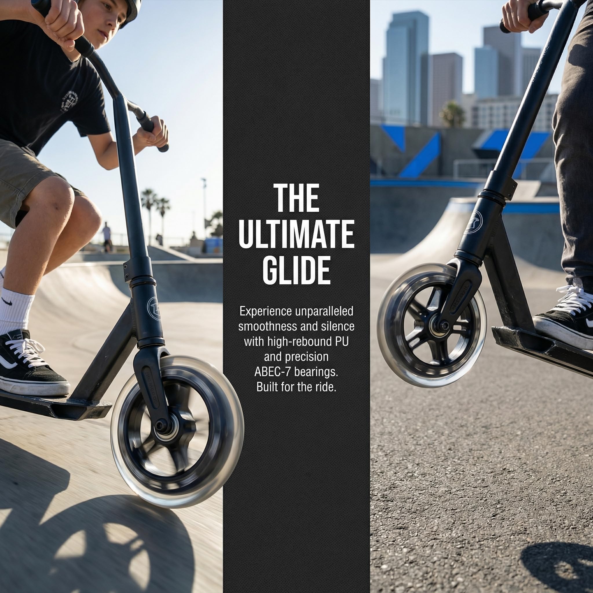 Little World Scooter Wheels - Quality Pair of 2pcs 100mm Stunt Scooter Wheels for Smooth Ride - Image 8