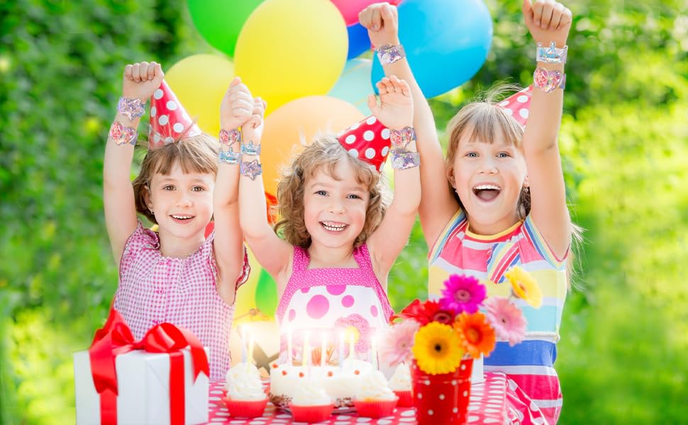 Little World Slap Bracelets, Unisex Kids Glitter Shaker Bracelets with Silicone Wristbands, Cartoon Animal Design (8pcs) - Image 5