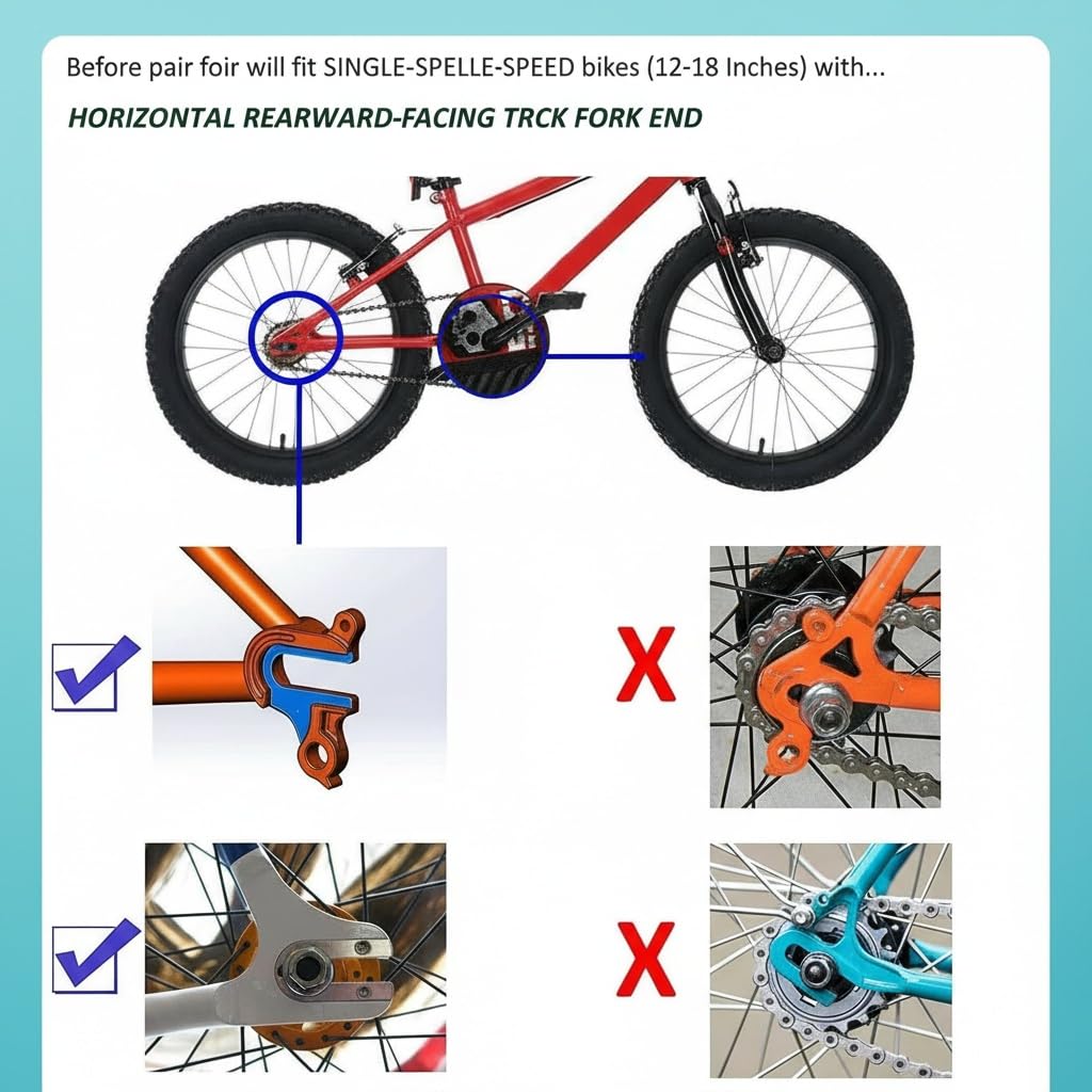 Training Wheels Little World Heavy Duty Rear Bicycle Stabilizers Mounted Kit Compatible for Bikes of 14 16 18 Inch, 1 Pair-Stronger Version - Image 6