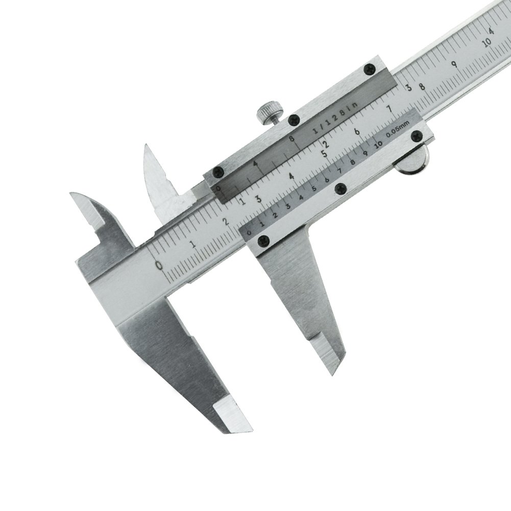 Vernier Caliper, 6 Inch/150mm Professional Micrometer Stainless Steel Caliper Measuring Tool for Inside, Outside, Depth and Step Measurements - Image 7